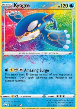 Kyogre 021/072 – Shining Fates (Amazing Rare)