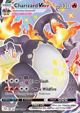 Charizard VMAX SV107 Shining Fates - Near Mint (Se billeder af det konkrete kort)