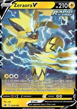 Zeraora V 053 Chilling Reign
