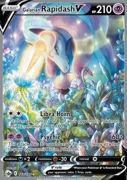 Galarian Rapidash V – 168/198 Full Art (CRE)