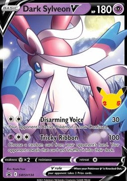 Dark Sylveon V SWSH134 – Black Star Promo – Celebrations – Engelsk – Pokemon kort
