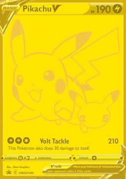 Pikachu V 145 SWSH Black Star Promos - (Se billeder af det konkrete kort)