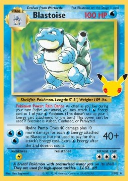 Blastoise CEL 2 Celebrations - Holo Rare