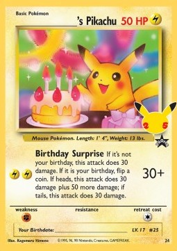 Birthday Pikachu WP 24 Celebrations