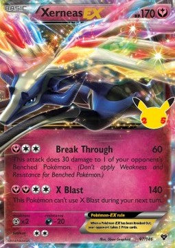 Xerneas EX CEL 97 Celebrations - Ultra Rare