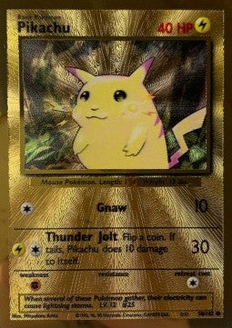 Pikachu 58 Celebrations metal kort - Near Mint (Se billeder af det konkrete kort)