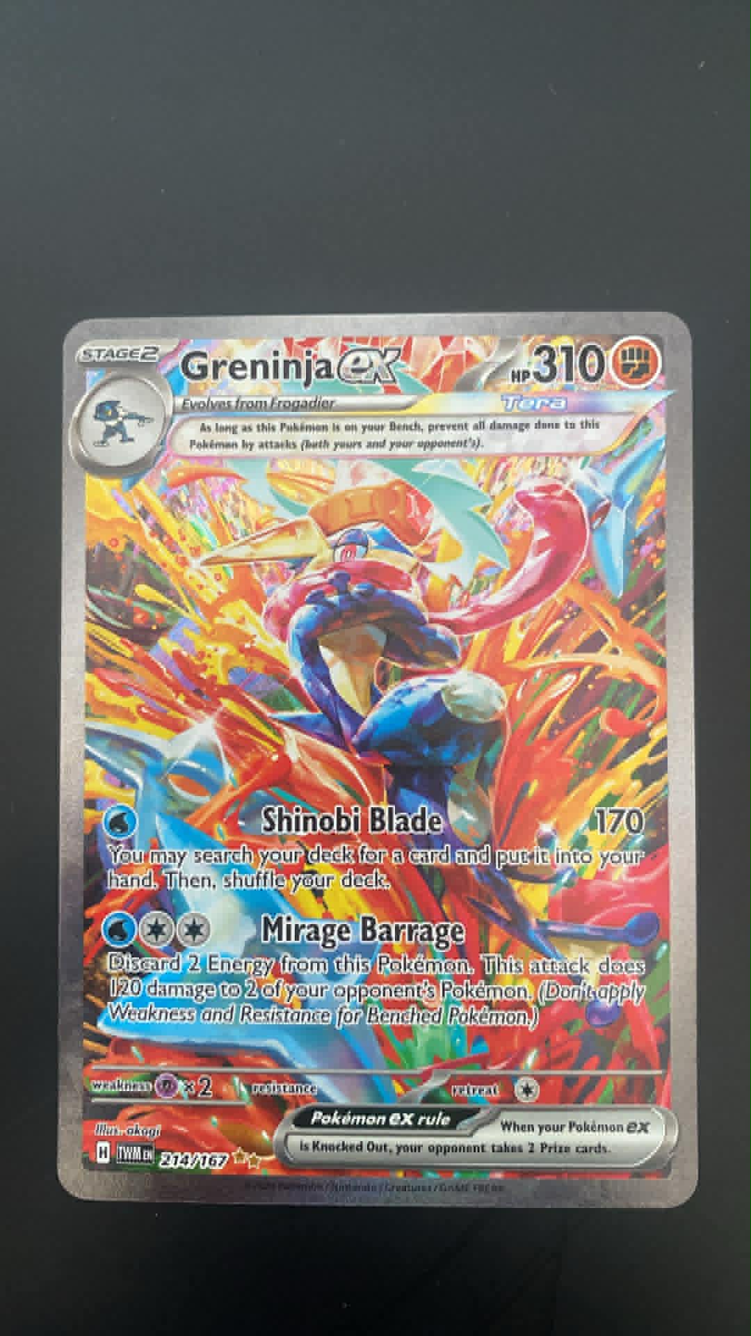 Greninja ex – Special Illustration Rare (TWM 214/167) – Excellent