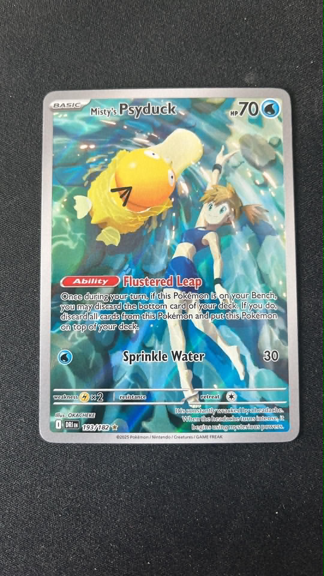 Misty's Psyduck 193 Destined Rivals - Illustration Rare