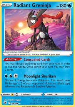 Radiant Greninja 046 Astral Radiance - Radiant Rare