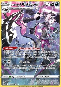 Galarian Obstagoon – (Astral Radiance ASR TG10)