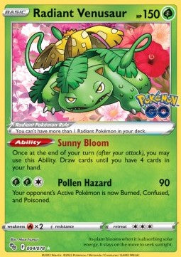 Radiant Venusaur – (Pokémon GO 004/078)