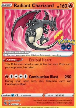 Radiant Charizard – (Pokémon GO 011)