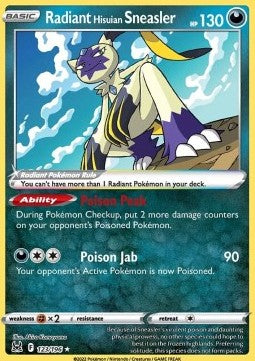 Radiant Hisuian Sneasler 123 Lost Origin - Radiant Rare