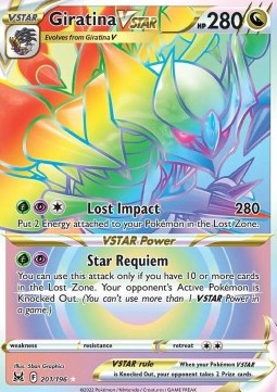 Giratina VSTAR 201 Lost Origin