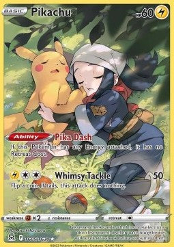 Pikachu TG05 Lost Origin - Near Mint (Se billeder af det konkrete kort)