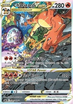 Charizard VSTAR 262 SWSH Black Star Promos - Near Mint (Se billeder af det konkrete kort)