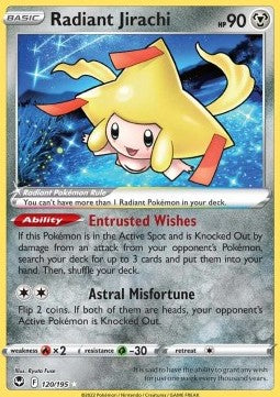Radiant Jirachi – Silver Tempest 120/195 – Pokémon Kort