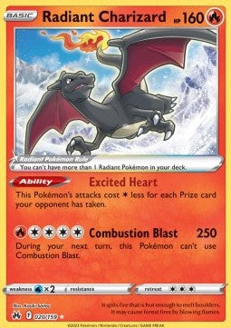 Radiant Charizard – (Crown Zenith 020/159)
