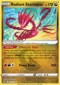 Radiant Eternatus 105 Crown Zenith - Radiant Rare