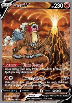 Entei V GG36 Crown Zenith - Near Mint (Se billeder af det konkrete kort)