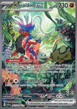 Koraidon ex Scarlet & Violet 247 (Se billeder af det konkrete kort)