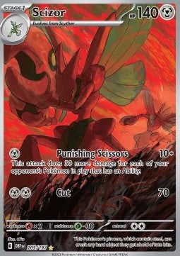 Scizor (OBF 205) Obsidian Flames - Excellent (Se billeder af det konkrete kort)