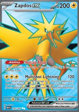 Zapdos ex — 151 (MEW) 192 - Tjek billeder