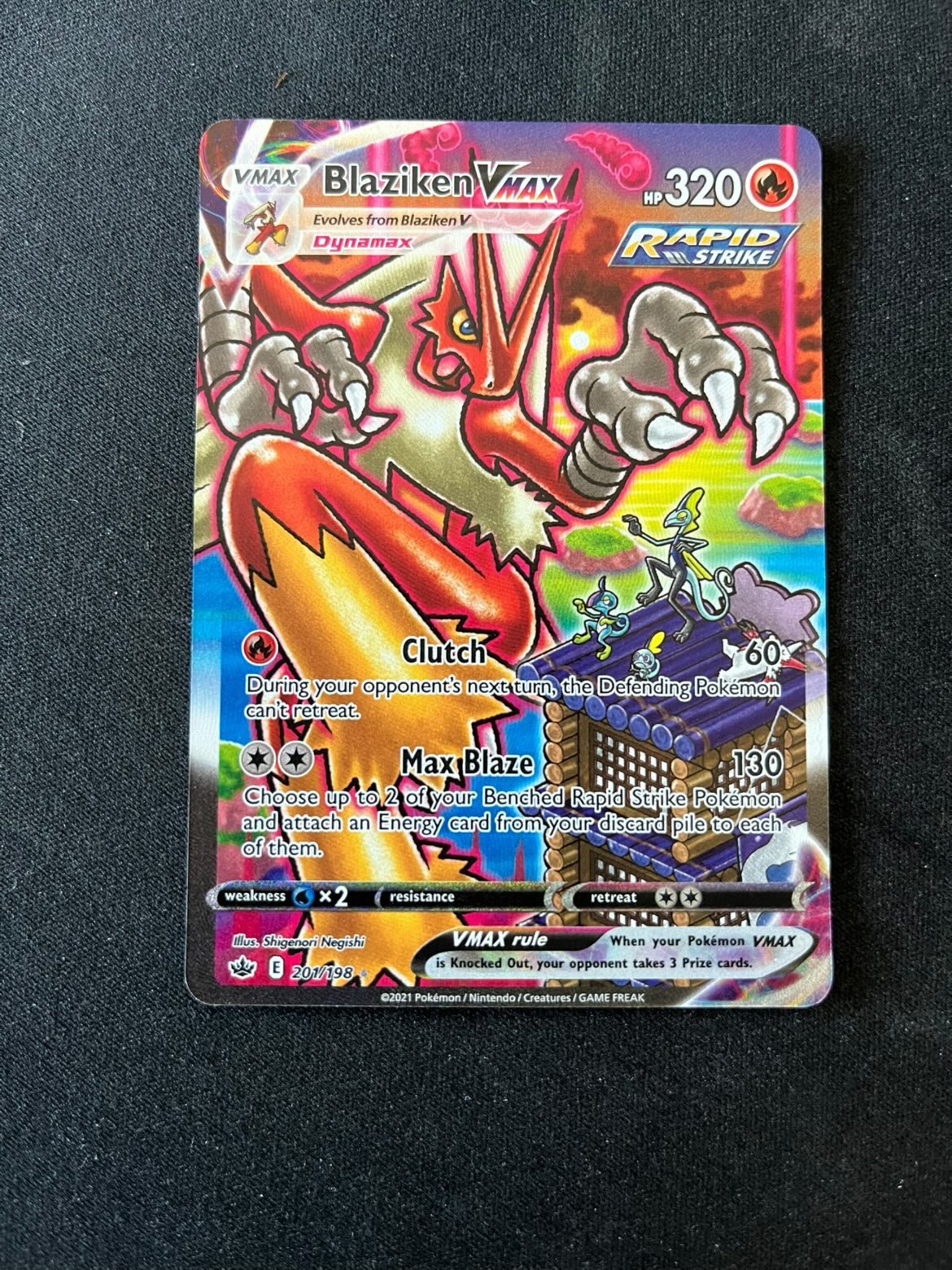 Blaziken VMAX (CRE 201) Chilling Reign - OC - Tjek Billeder