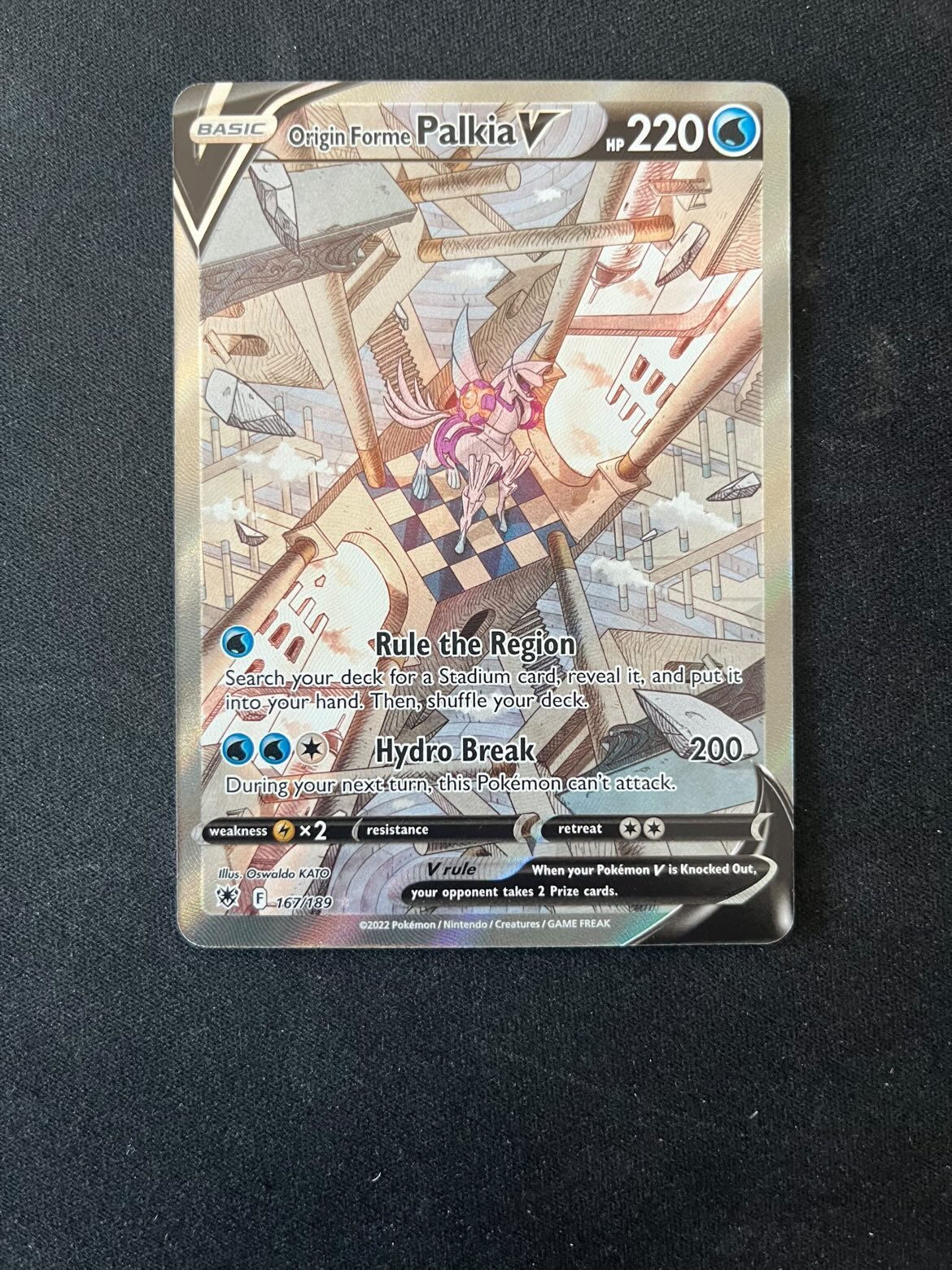Origin Forme Palkia V 167 Astral Radiance - Alternate Full Art - Tjek Billeder
