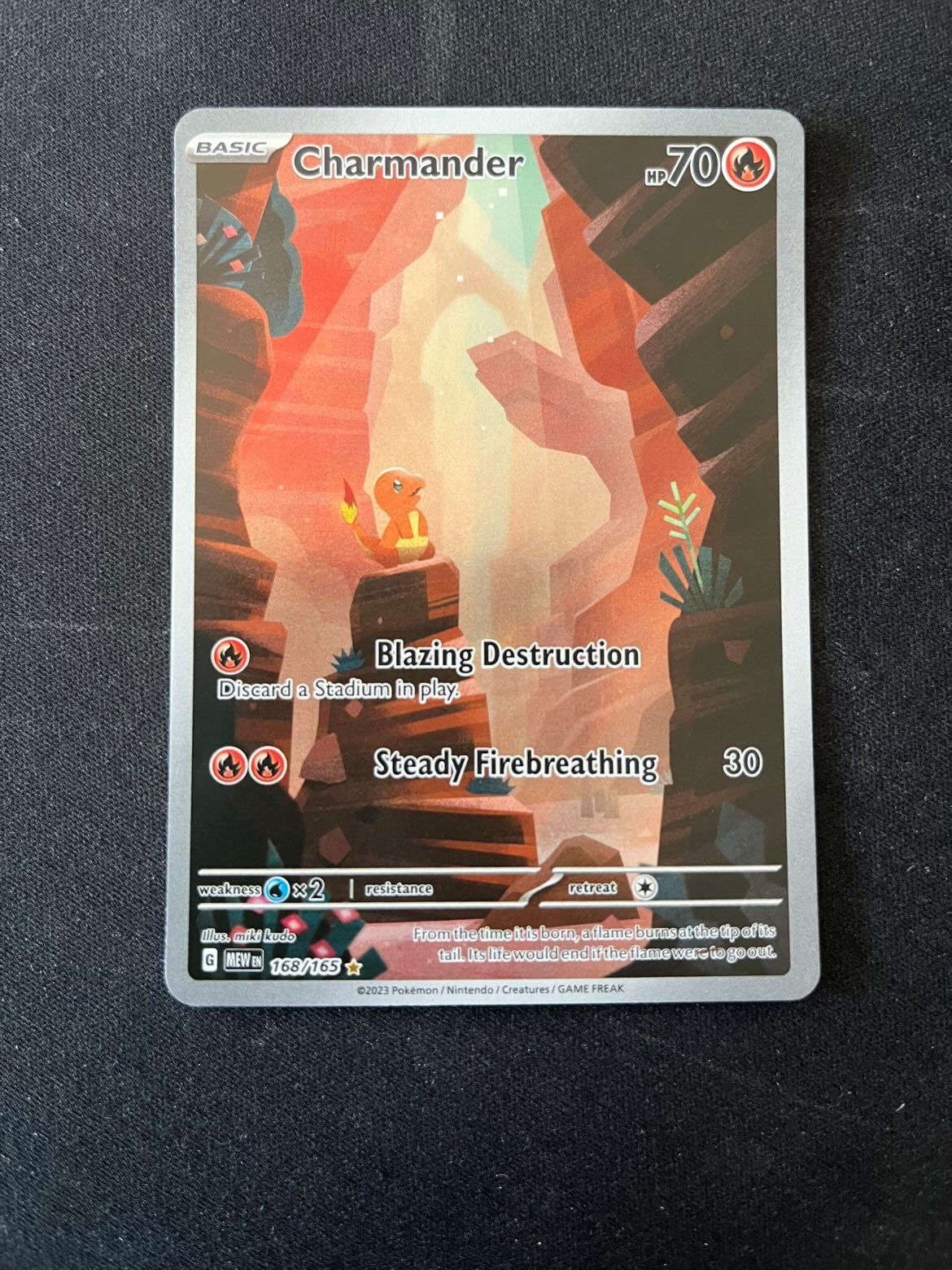 Charmander (MEW 168) 151 - Excellent - Tjek Billeder