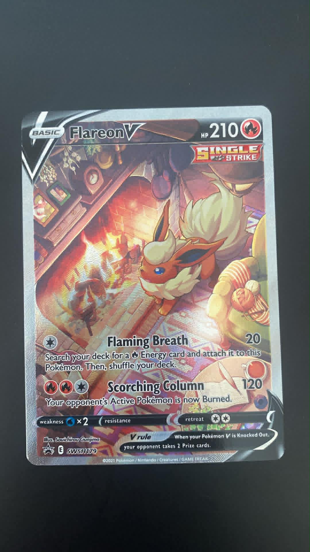 Flareon V – Secret Rare (SWSH 179) – Sword & Shield Promos