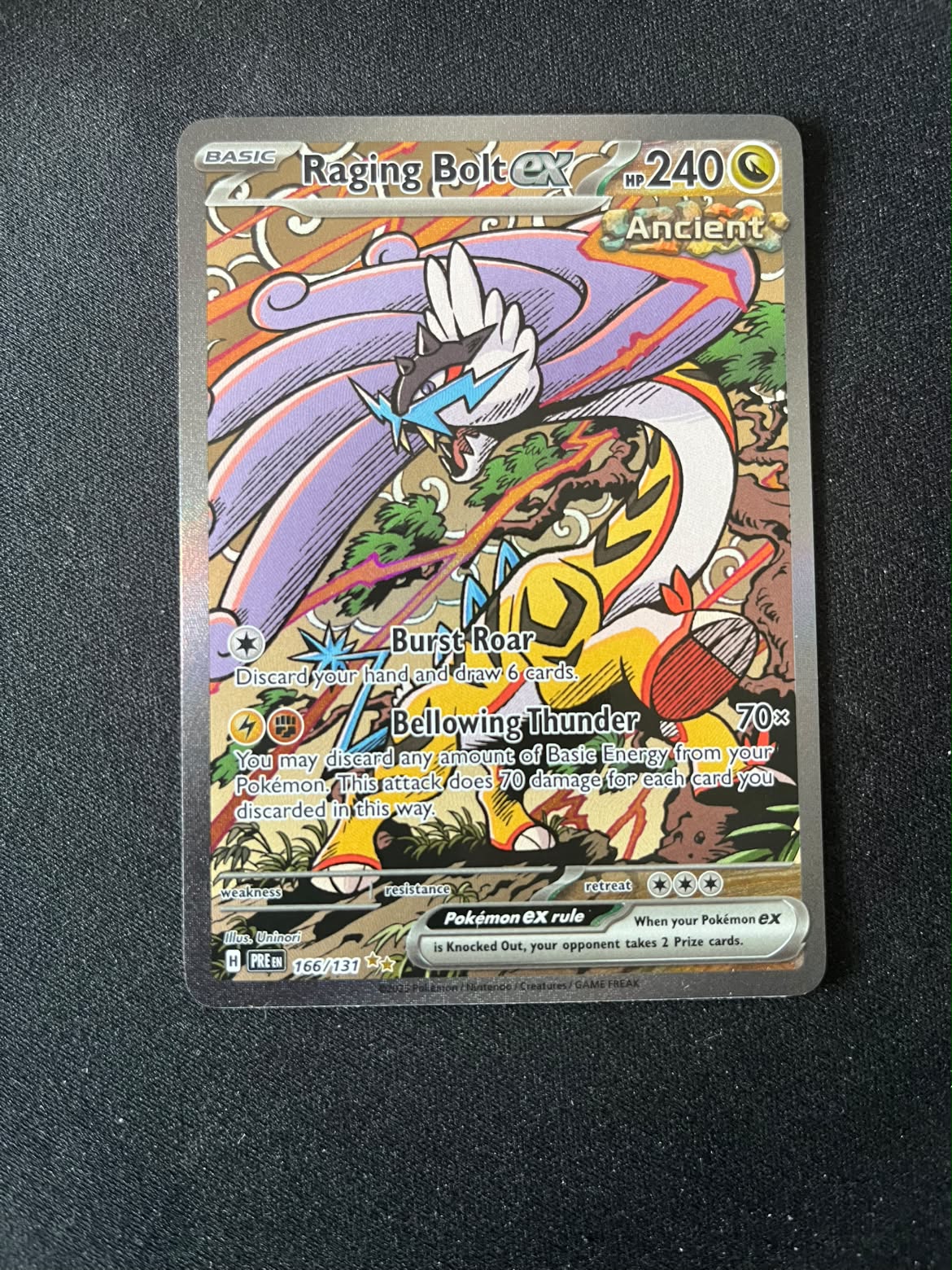 Raging Bolt ex 166 Prismatic Evolutions - Special Illustration Rare