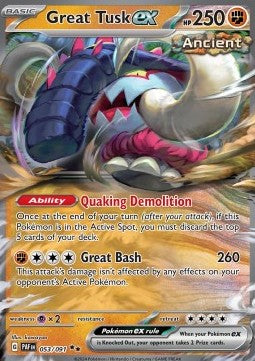 Great Tusk ex PAF 053 Paldean Fates