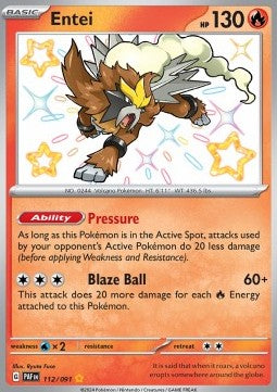 Entei Paldean Fates 112
