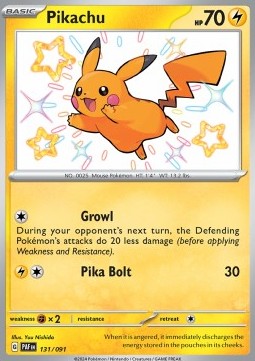 Pikachu 131 Paldean Fates - Near Mint (Se billeder af det konkrete kort)