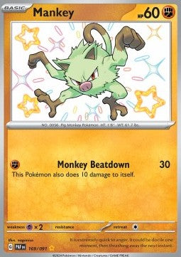 Mankey 169 Paldean Fates
