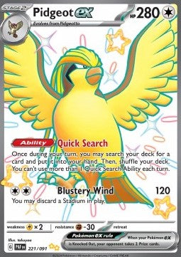 Pidgeot ex (Paldean Fates 221)