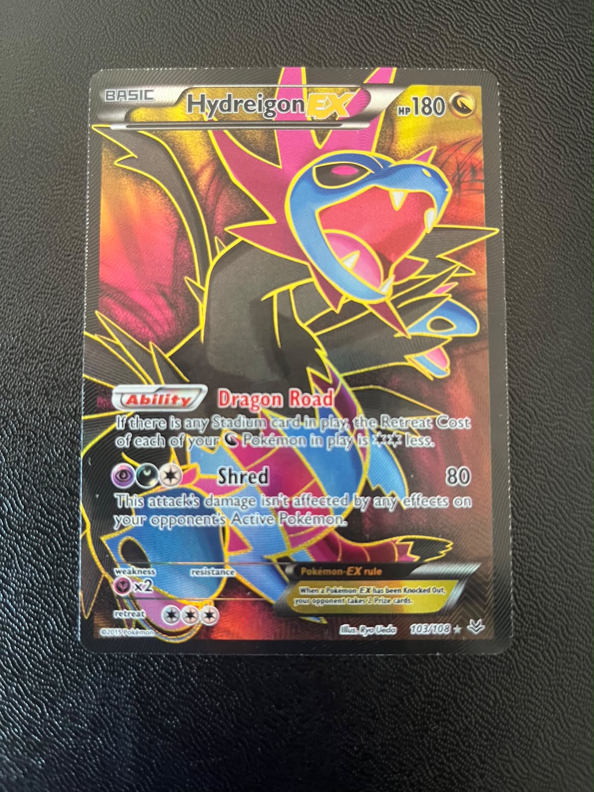 Hydreigon EX (ROS 103) Roaring Skies Excellent'ish - Tjek Billeder
