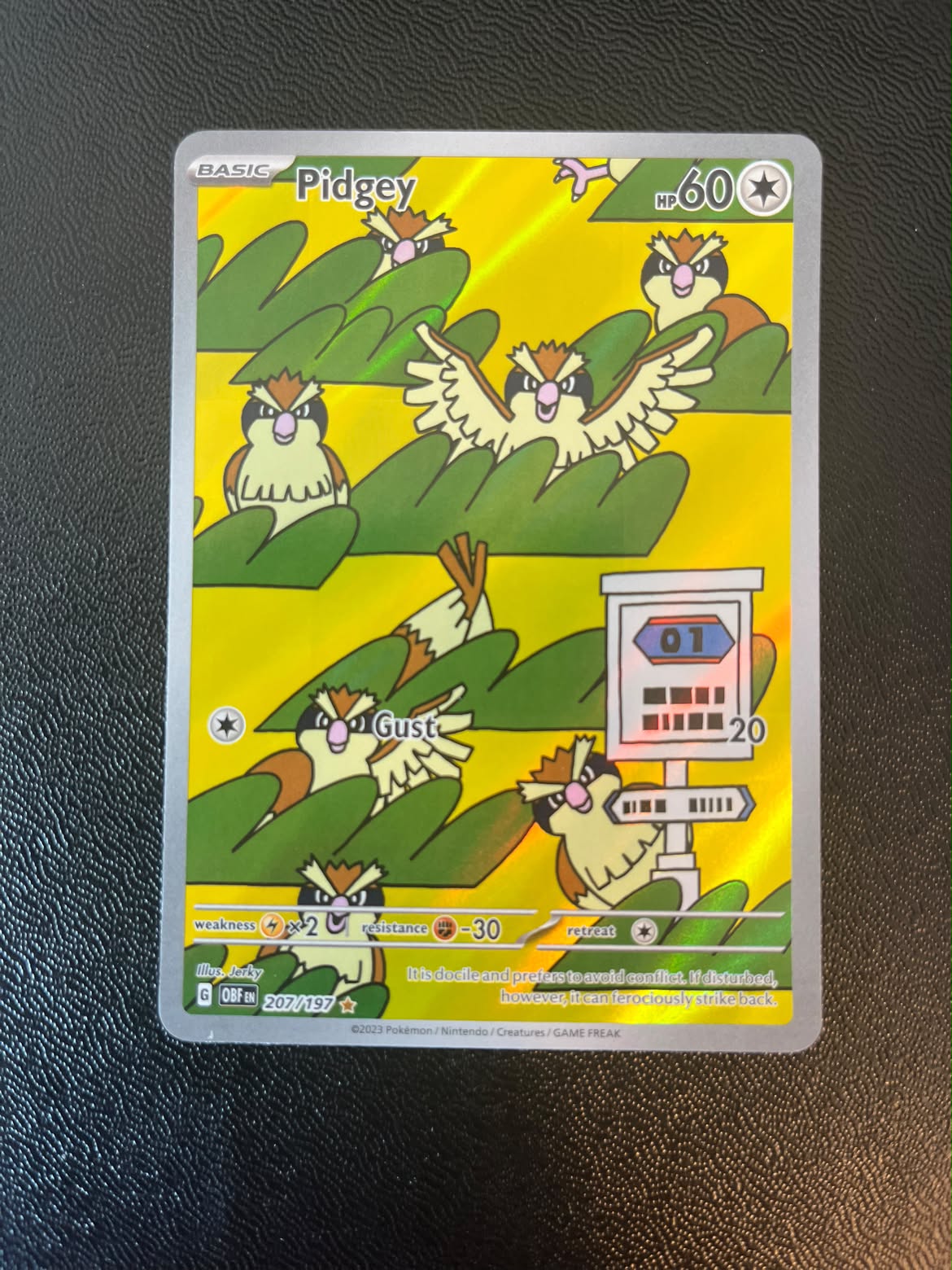 Pidgey 207 Obsidian Flames - Excellent - Tjek Billeder