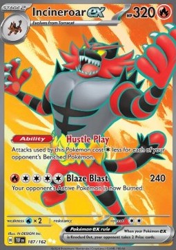 Incineroar ex – (Temporal Forces 187)