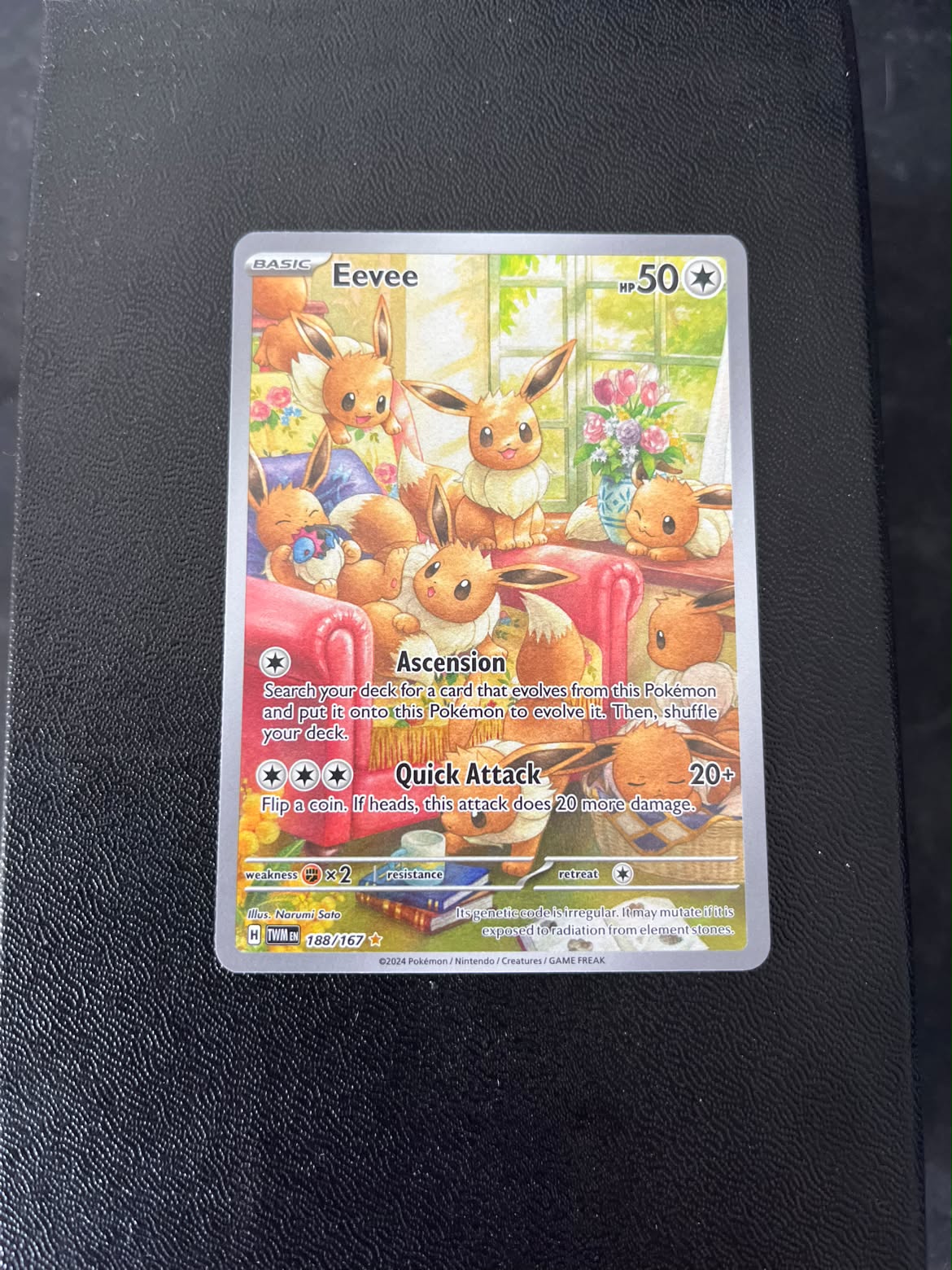 Eevee Twilight Masquerade 188 (Se billeder af det konkrete kort)