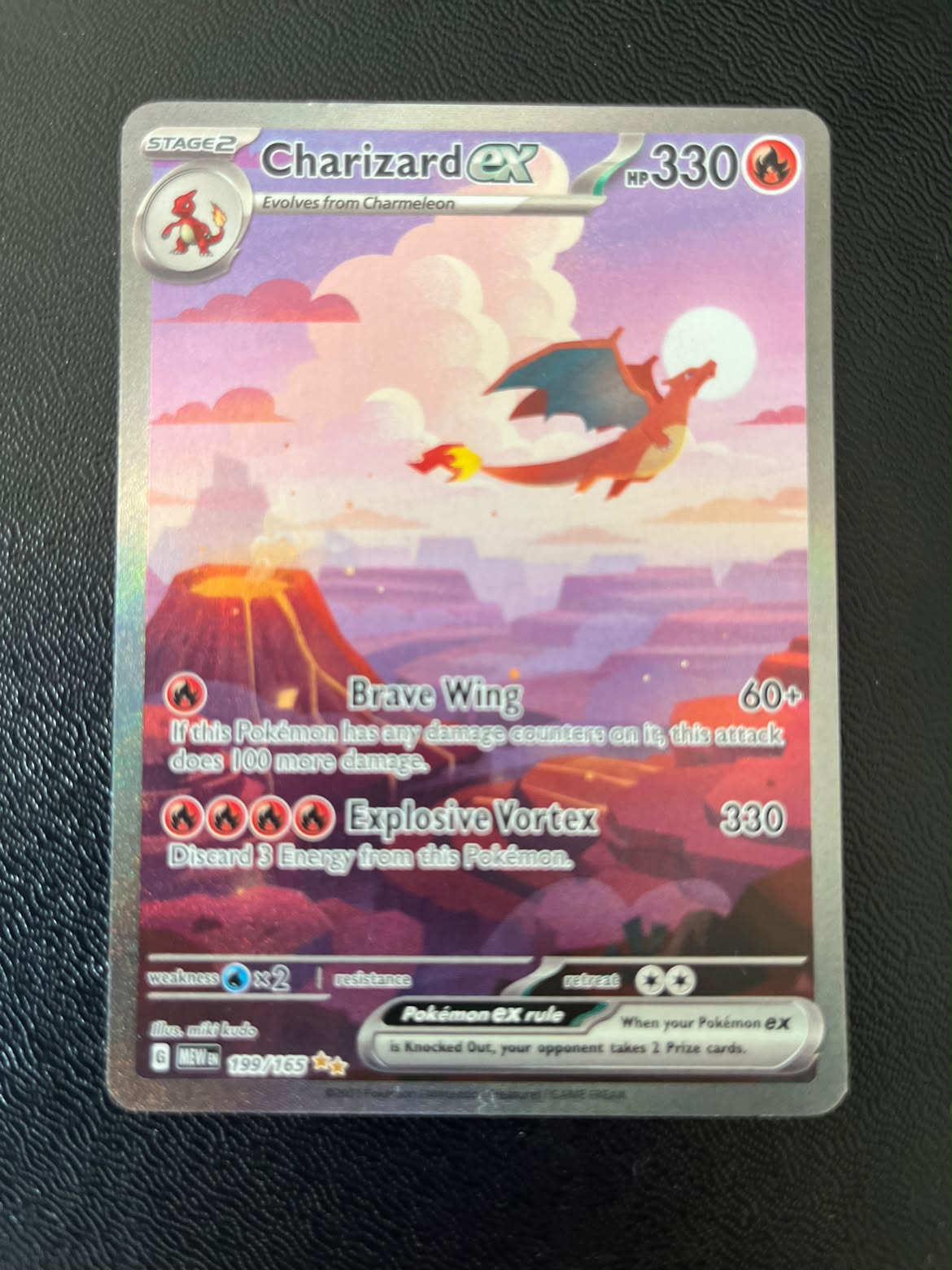 Charizard ex 199 151 - Good (Se billeder af det konkrete kort)