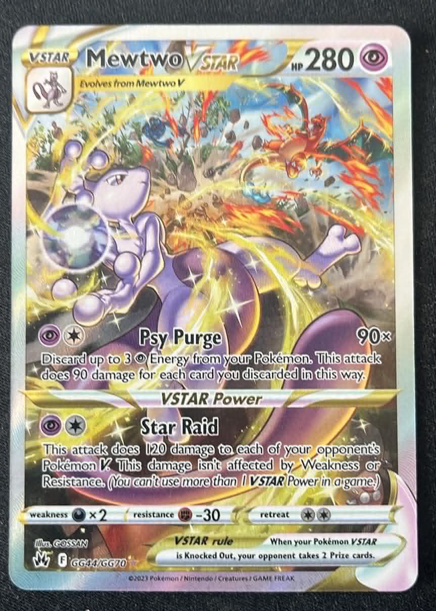 Mewtwo VSTAR - GG44/GG70 - Crown Zenith Galarian Gallery - Tjek Billeder