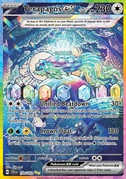 Terapagos ex (SCR 170) Stellar Crown - Near Mint (Se billeder af det konkrete kort)