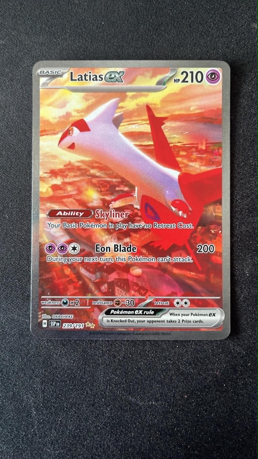 Latias ex 239 Surging Sparks - Special Illustration Rare - Tjek Billeder