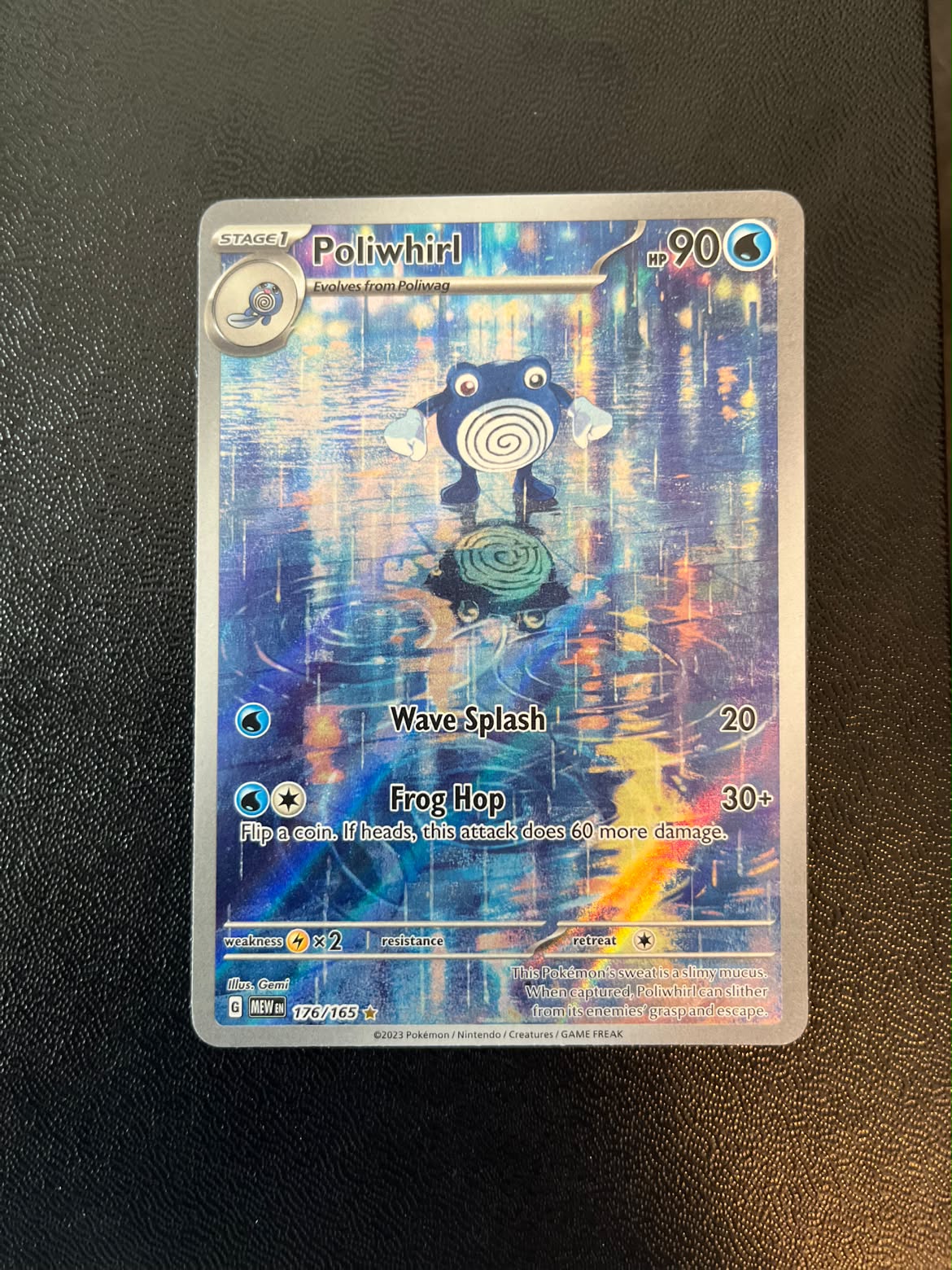 Poliwhirl 176 151 - Near Mint (Se billeder af det konkrete kort)