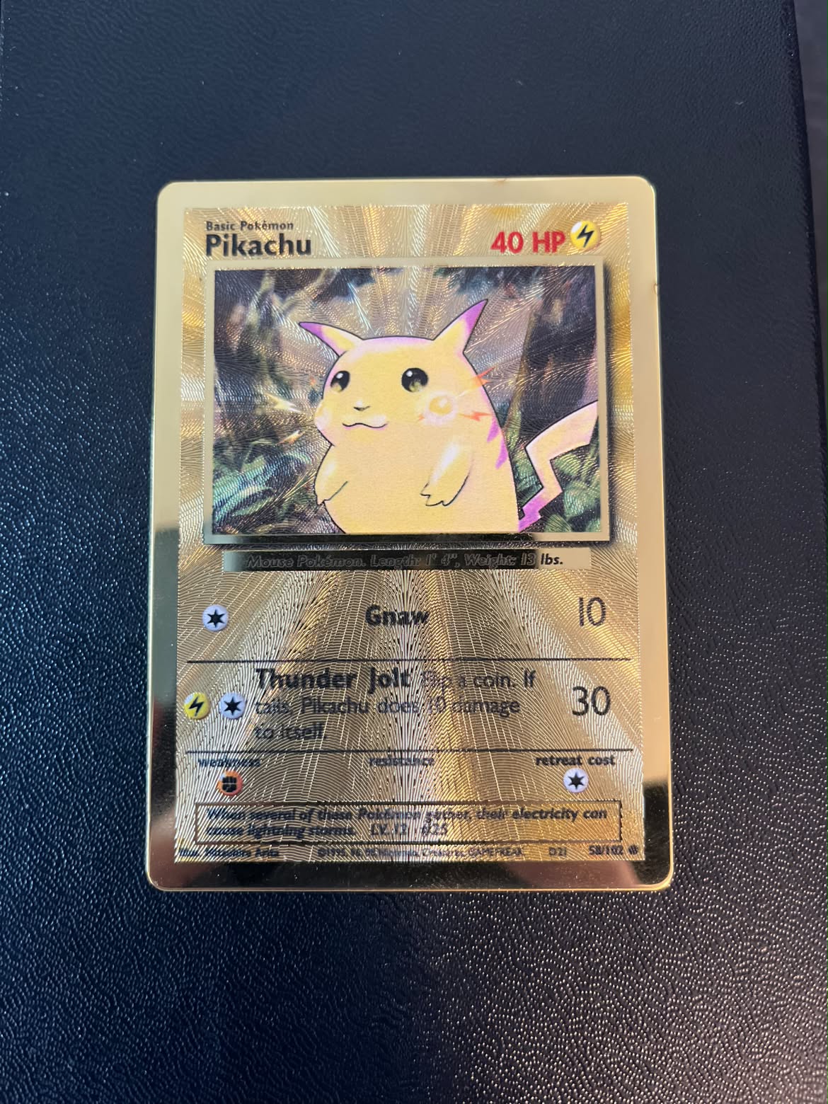 Pikachu 58 Celebrations metal kort - Near Mint (Se billeder af det konkrete kort)
