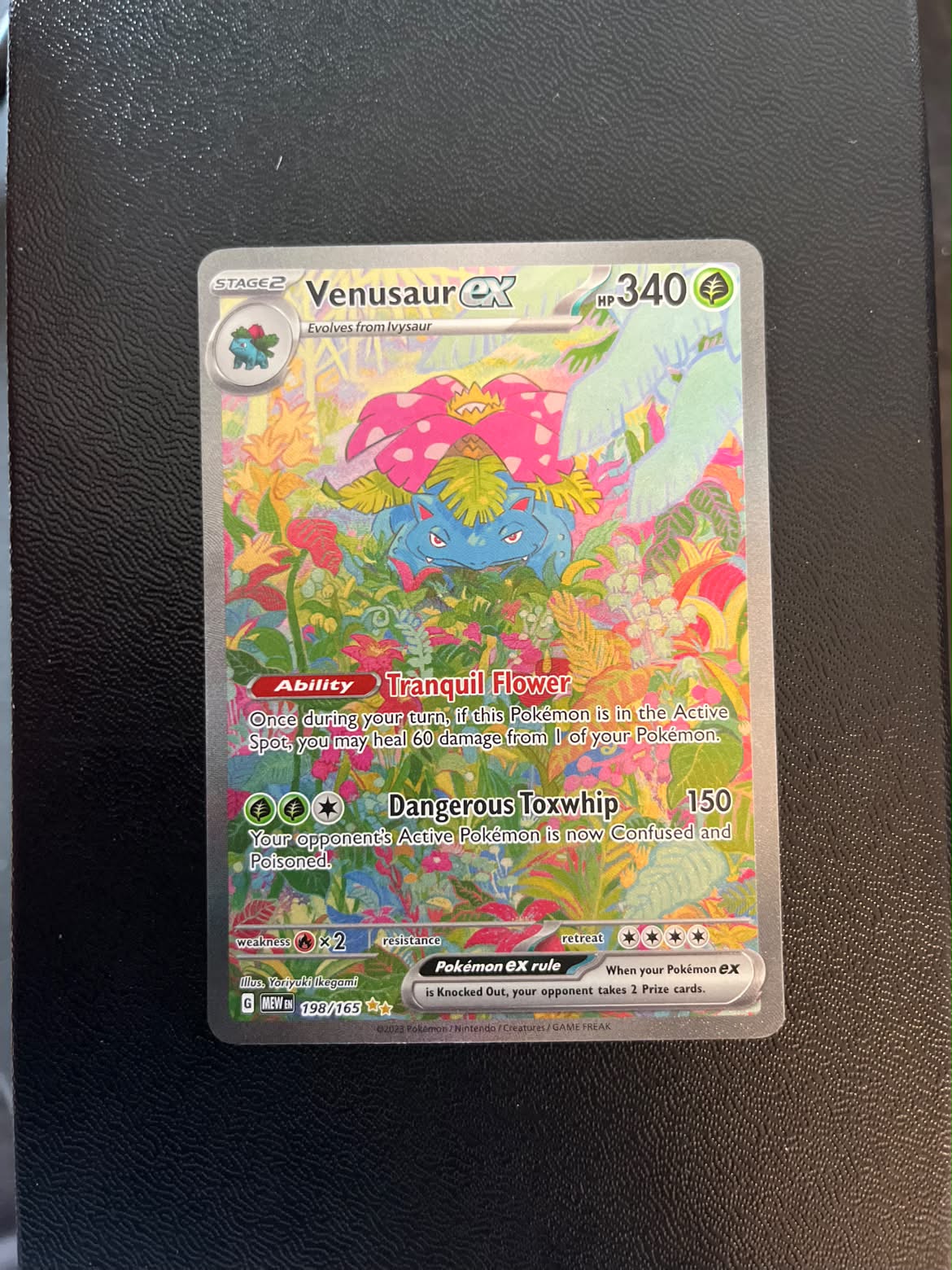 Venusaur ex 198 151 - Near Mint (Se billeder af det konkrete kort)