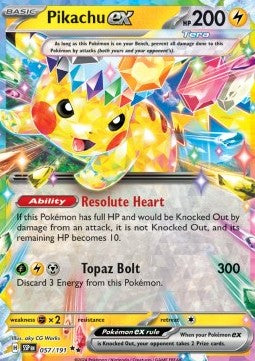 Pikachu ex Surging Sparks 057