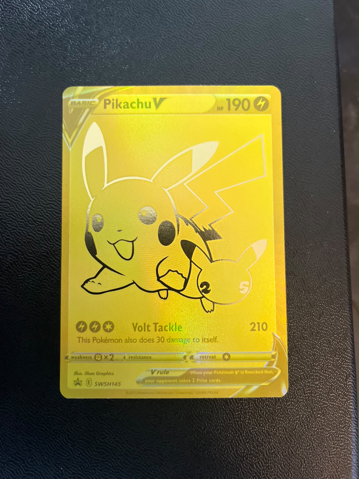 Pikachu V 145 SWSH Black Star Promos - (Se billeder af det konkrete kort)